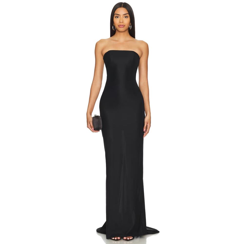 Mother of All Amaya Maxi Dress in Black Women's Small Wedding Prom